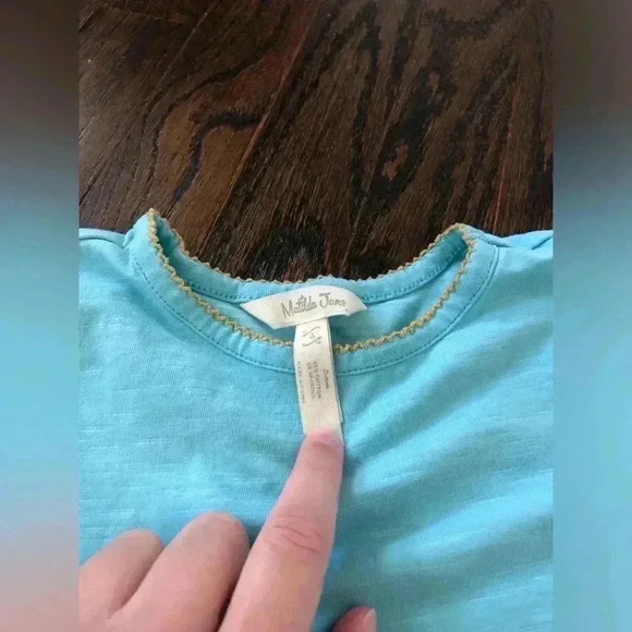 Bundle x3: Matilda Jane Girls 4 Blue Top, Green Flare Pants, Pink Floral Shorts - Picture 6 of 11